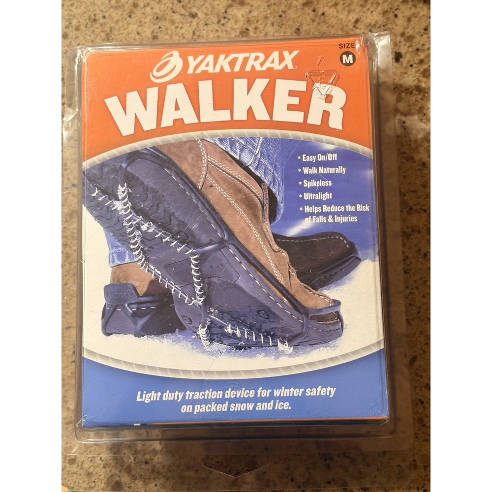 Yaktrax Walker Sz S Men's 5-8.5 Women's 6.5-10 Traction Cleats for Snow‎ and Ice